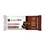 Exerfit Energy Chocolate Brownie Bar|Filling midday snack|High Fiber|Pack of 9