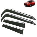Kingsway Car Wind Deflectors Rain Guard Window Visor for Maruti Suzuki Vitara Brezza 2016, 2017, 2018, 2019 Model, Car Chrome Lining Door Visor Heavy Online India, Car Sun Shades