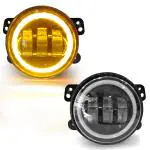 Kingsway Universal Car Fog Lights/Lamps to Fit in Car Models like KWID, SX4, Alto K10, WagonR, Ertiga, Baleno, Celerio, Dzire, Nexon, Brezza etc, 12V DC, Yellow, Set of 2 Piece (Left/Right) - FL18