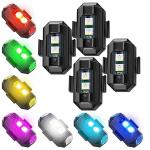 Shopeleven Universal Safety Signal Aircraft Blinking Strobe 7 Colors Led Light Multipurpose Waterproof for Motorbike, Helmet, Bicycle, Car, Scooties & Anywhere