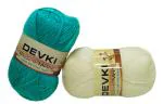 DEVKI PUSHPMANI Hand Knitting Yarn, Crochet Yarn/Wool for Sweater, Socks, CAPS ETC. Pack of 2 Balls. Each BALL-100 gm . Shade-DP1.18.200