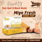 MIYOFRESH HAND CRAFTED PURE & ORGANIC SANDAL SOAP 100GM