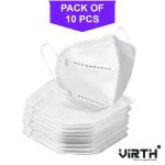 Virth IOS Certified N95 5 Layer Reusable Anti - Pollution , Anti - Virus Breathable Face Mask (PACK OF 10)