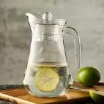Verphx Glass Water Jug Glass Pitcher With Lid - 1.3 L