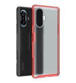 Golden Sands for Xiaomi Poco F3 GT Cover - Rugged Frosted Semi Transparent PC Shock Proof Slim Back Case for Xiaomi Poco F3 GT, Red