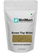 SiriMart Brown Top Millet Unpolished and Natural | Organic -450gm (Other Names of Brown Top Millet Hari Kangni, Chotti Kangni, Andu Korralu, Korale) Good Diabetic Food | Low GI | Gluten free