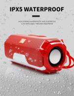 ZSIV A006 Dual DJ Power Boost High DJ Bass with Part Light Design Compatible Device Mobile, Laptop, Computer, Table SD Card and Aux Supported 10 W Bluetooth Speaker (Red)