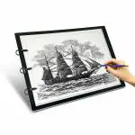 XECH Sketch Pad LED Drawing Board A3 Size X-Board Big Tracing Boards For Kids Artists Students USB Powered with Adjustable Brightness & Touch Sensors Xray View Box Light Board for Doctors