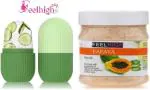 Feelhigh Ice Roller 10 ml and Papaya Scrub (500 ml) Natural