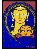 DECOR ADVENTURES Mother and Child 1 by Jamini Roy Wall Painting 18 x 14 inch