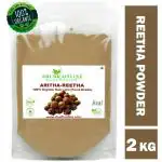 Shudh Online Organic Reetha Powder - 2000g (Kunkudukai powder, Aritha, Ritha, Soapnut) for Hair Growth, Hair wash, Scalp treatment, Skin care