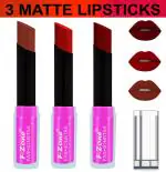 OUR BEAUTY Multicolor Soft And Smooth Touch Velvet Matte Lip Color Combo 66, 10.5 G (Pack Of 3)