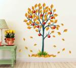 Lanstick Multicolor Effil Tower With Couple Self Adhesive Wall Sticker 30 inch