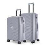 Nasher Miles Antwerp Hard-Sided Polypropylene Luggage Set of 2 Grey Trolley Bags (65 & 75 cm)