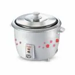 Prestige PRWO 1.8-2, 1.8L, 700W Electric Rice Cooker with 2 Cooking Pans, Grey & White