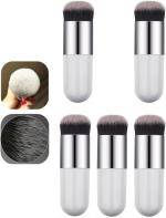 Bingeable White Foundation Round Makeup Brush Flat Top