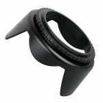 Hanumex Lens Hood For Sony Alpha SLT-A33 A35, A55, A58, A65, A77, A99, A3000, A5000, a5100, A6000, DSLR330 L (Black)