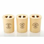 BHOJAL Tea, Cofee & Suger Storage Container with Ait-Thght Lid Set Of 3 (900ml Each)