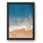 ZIG ZAG Elevate Your Space with Stunning Resin Art Laminated Wall Art in Black Frame