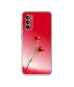 Casotec Red Roses Design Printed Silicon Soft TPU Back Case Cover for Motorola Moto G52 4G