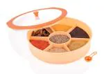 Mtr Multicolour Plastic Spice Jars Dispenser Masala Rack
