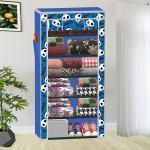 Be Modern 6 Layer Blue Printed collapsible wardrobe