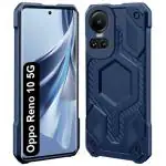 Fashionury Oppo Reno 10 5G Back Cover | Shockproof Armor Bumper | Hybrid Defender Series | Ultimate Drop Protection | Soft TPU Case for Oppo Reno 10 5G (Blue)