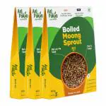 Aaj Pakao Boiled Moong Sprout Beans | Ready to Cook & Eat | Ideal for Quick Salad / Soups / Curries, 100% Natural & No Added Preservatives (Pack of 3, 300gm Each)