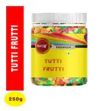 Red Cliff Colourful Tutti Frutti Cherries Ideal for Cakes & Cookies Decoration | 250g |