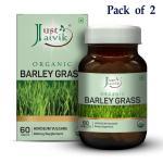 Just Jaivik Organic Barley Grass Tablets 600mg 60 Tablets (Pack of 2)