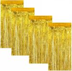 Wishkey Tinsel Foil Curtain (Pack of 4)