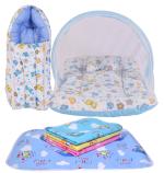 Kwitchy New Born Baby Boy's & Baby Girl's Bedding Combo Mosquito Net Bed Sleeping Bag & Plastic Sheets Set