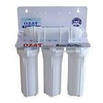 OZAT PURE Water Purifier 4 Stage NON-Electric with Activated Carbon, White, 1 Piece
