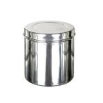 Mili Mercury Stainless Steel Dabba l Steel Container l Vertical Steel Canister l Ubha Dabba l Deep Dabba l Storage Container l Deep Canister - Single Ring (6300 ml) Mirror Finish, Set of 1 pc