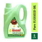 SHRI-BADRI Linseed / Flaxseed Natural Cold Pressed Oil 5Ltr
