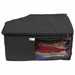 Unicrafts Blouse cover bag Non-Woven Fabric Clothes Organiser with Transparent Window storage box for clothes cloth storage box bag - Pack of 1 (Black)