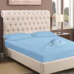 Cover Single Size Bed (78x35 Inches)_with 8 Inch Drop Blue