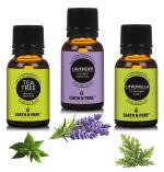 Earth N Pure Essential Oils (Tea Tree, Citronella & Lavender) | Pack Of 3 (15 ml each) | 100% Undiluted, Natural And Therapeutic Grade