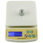 ROMJ Multipurpose Portable Electronic Digital 10 Kg Kitchen Weight Scale Machine with Tare Function Measure for Measuring Fruits, Spice, Food and Vegetable (White Color)