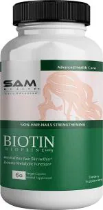 Sam Health Biotin With Bioperine - 60 Capsules