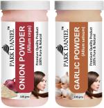 Park Daniel Pure And Natural Onion Powder And Garlic Powder, 100 G Each (Combo Of 2) |Hair Care|Dandruff Control hair Powder|Healthy Strong Hair Mask