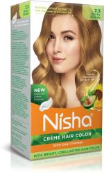 Nisha Creme Hair Color for Women - Honey Blonde, 60g+60ml, Long-lasting, 100% Grey Coverage Permanent Hair Colour for Soft, Shiny, Healthy Hair