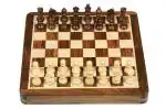 Hamleys 7 inches Wooden Travel Folding Sheesham Magnetic Chess Set for Kids 5Y+, Multicolour