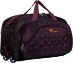 FEDRA Purple Polyester Strolley Duffle Bag with Wheels - 40 L