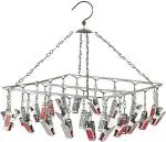 Urbanware 25 Clips Stainless Steel Square Cloth Dryer/Clothes Drying Stand/Hanger Clips Stainless Steel Cloth Clips