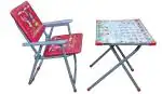 S.S Steelo Art Printed Foldable Study Table Chair Set for Age 2 to 5 Years