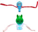 Kavim Kids Rakhi (Avengers and Teddy bear led light & whistle kids)