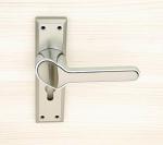 Knex Silver Stainless Steel Plate Mortise Handle With Lock