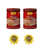 Haldiram's Nagpur Peanut Chikki Jar (Pack of 2) with 2 Small Diya