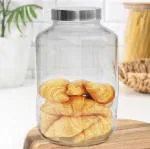 Pure Source India Transparent Glass Jars & Containers 4 Litres